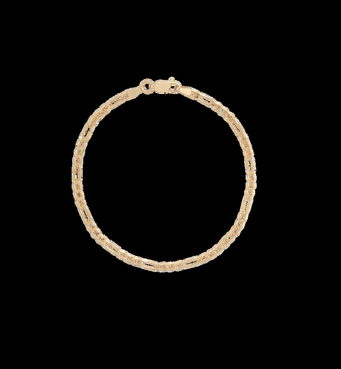 Anna Nina Collier Figaro Chain Bracelet 14K