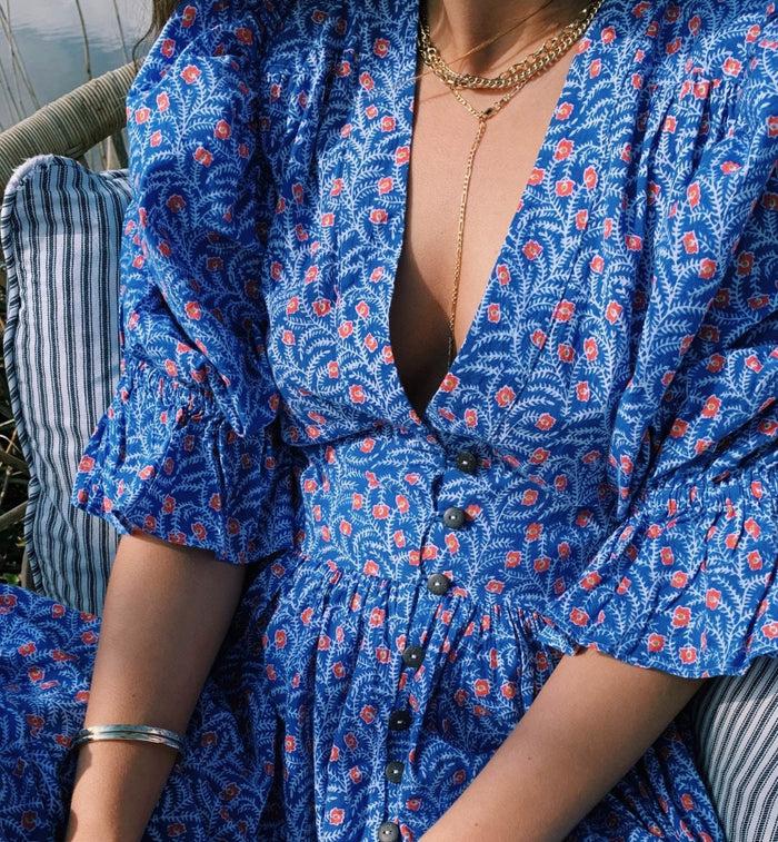 Anna Nina Collier Figaro Chain Necklace 14K