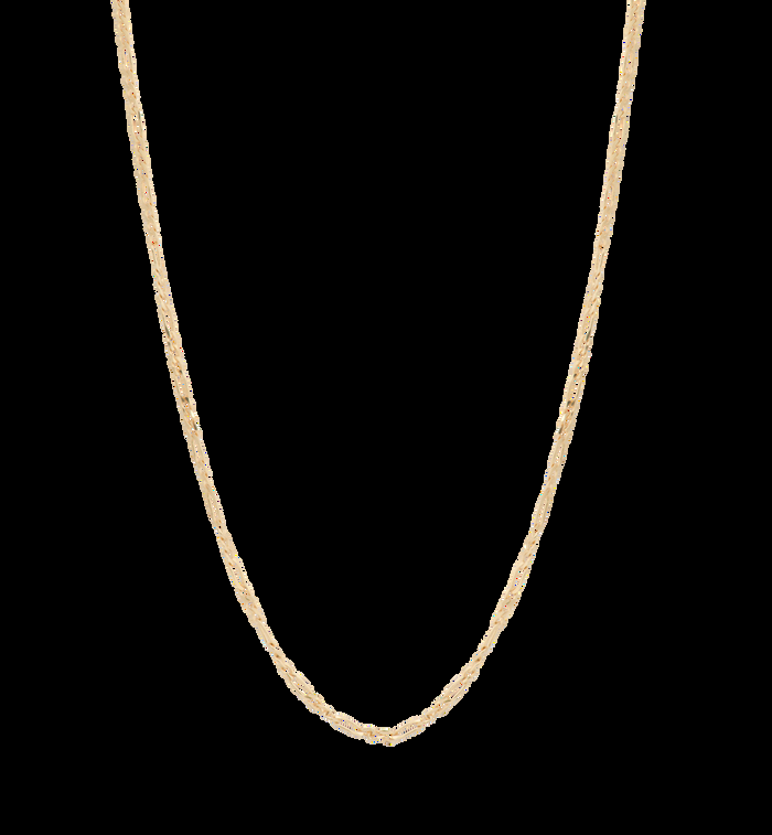 Anna Nina Collier Figaro Chain Necklace 14K