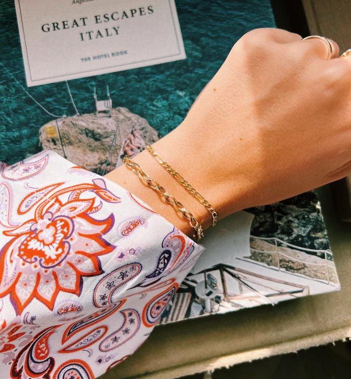 Anna Nina Collier Link Bracelet 14K