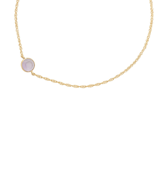 anna nina Cordelia Amethyst Bracelet 14K