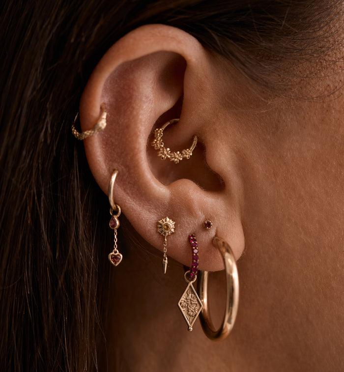 Anna Nina Coronal Rain Piercing Front 14K