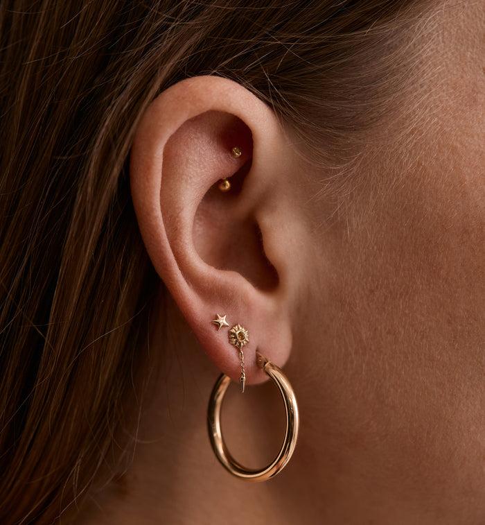 Anna Nina Coronal Rain Piercing Front 14K