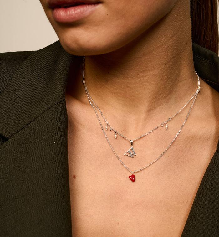 Anna Nina Cosmic Dust Necklace Silver