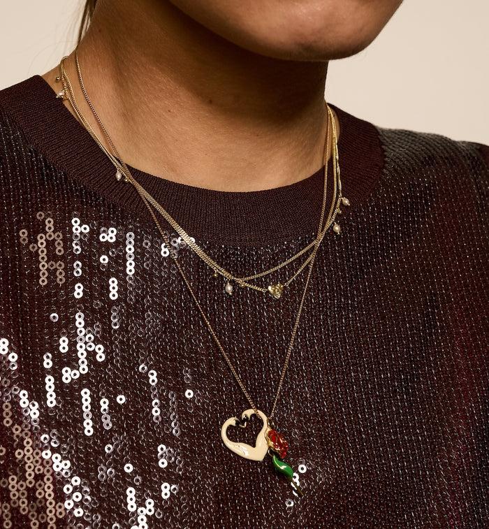 Anna Nina Cosmic Dust Necklace Silver