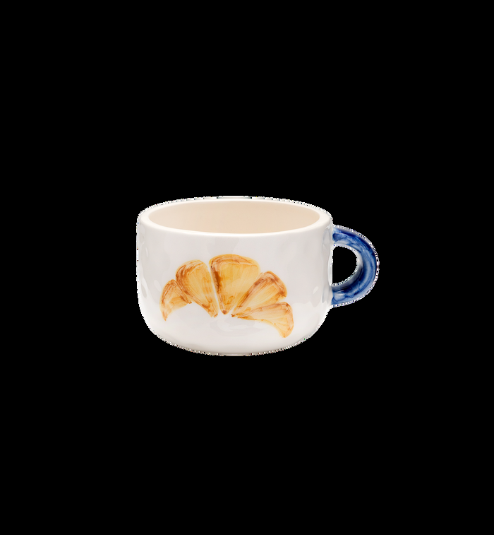 anna nina Croissant Cappuccino Mug