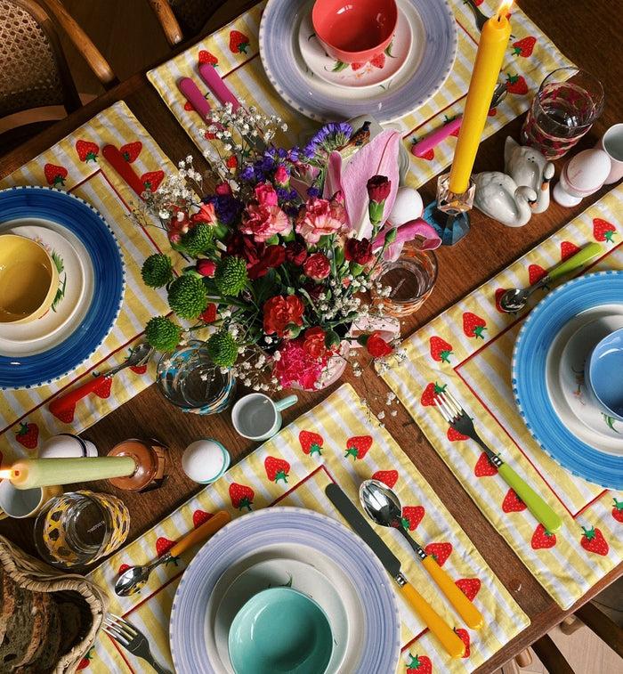 Anna Nina Cutlery Set 12 Pieces - Bright Multicolour