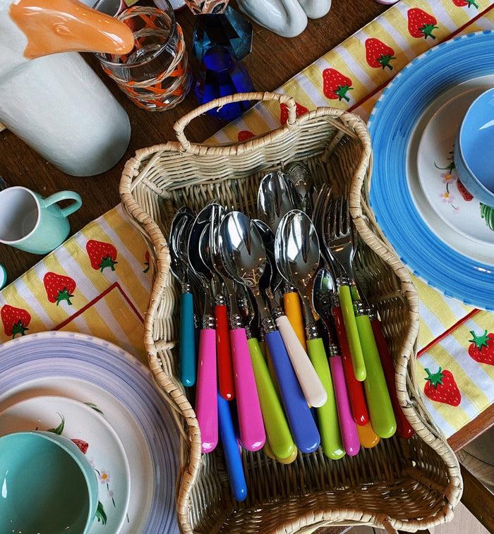 Anna Nina Cutlery Set 12 Pieces - Pastel Multicolour