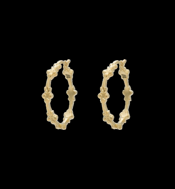 anna nina Eden Hoop Earrings Gold Plated