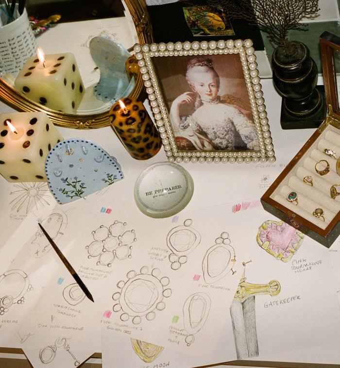 Anna Nina Enchanted Droplet Piercing Front 14K