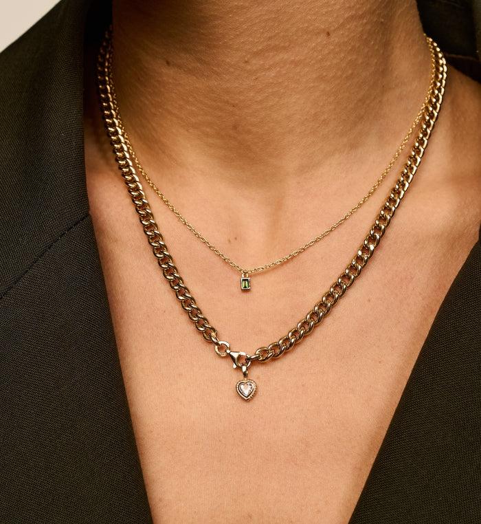 Anna Nina Eve Sage Necklace 14K