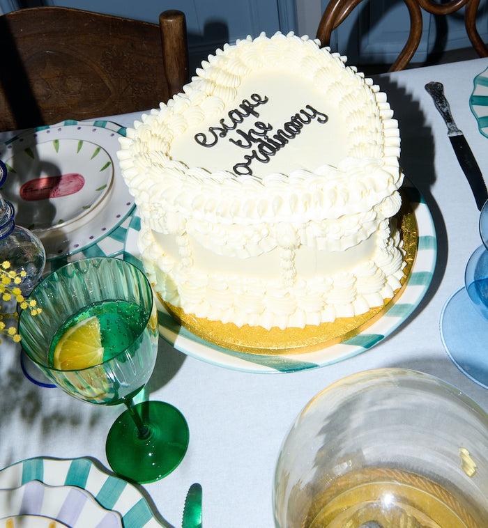 Anna Nina Faded Forest Green Wine Glass