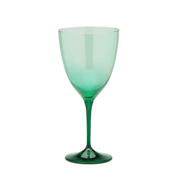 anna nina Faded Forest Green Wine Glass