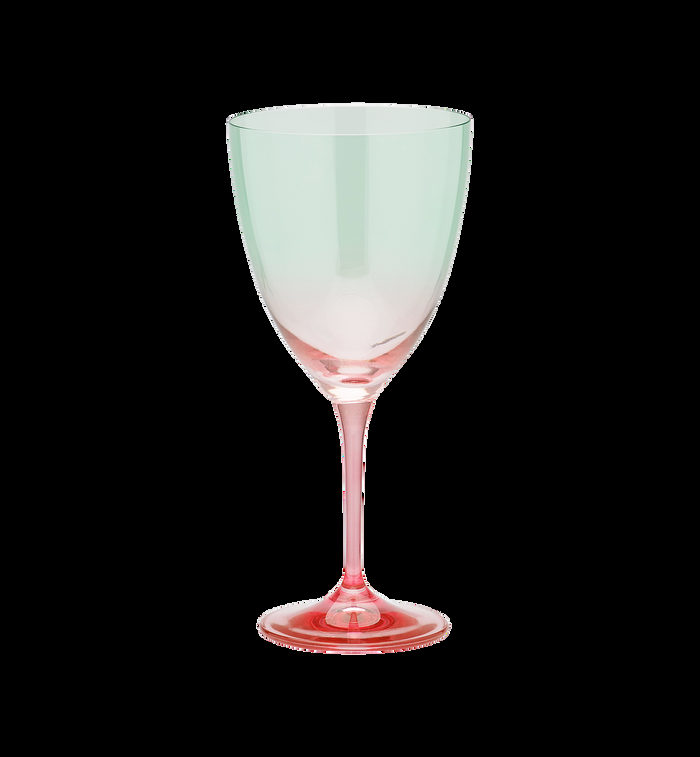 anna nina Faded Green Wine Glass