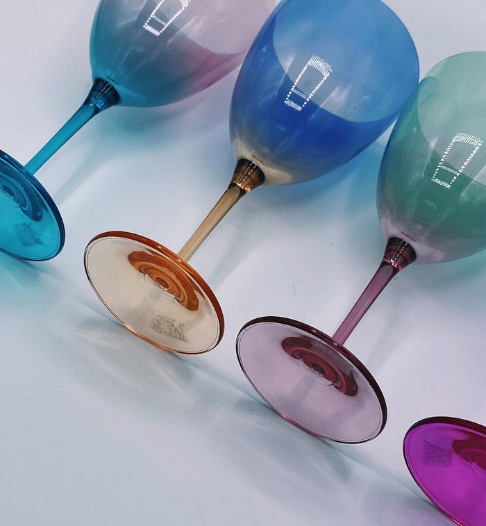 Anna Nina Faded Purple Wine Glass