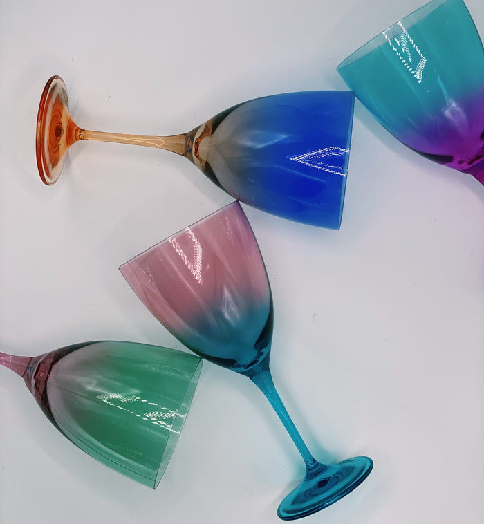 Anna Nina Faded Purple Wine Glass