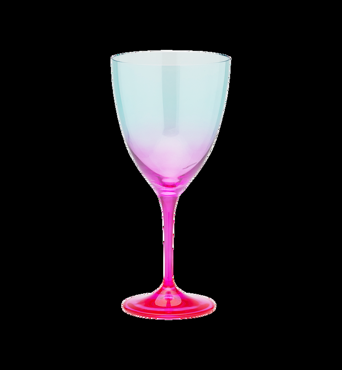 anna nina Faded Turquoise Wine Glass