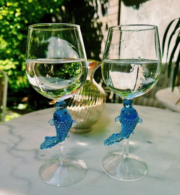 Anna Nina Fish Wine Glass