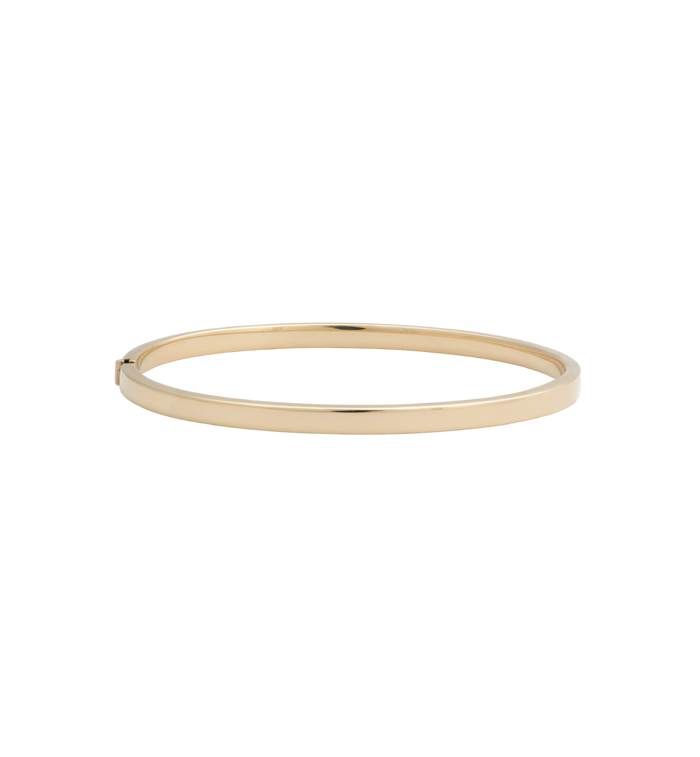 anna nina Flat Hinge Bangle 14K