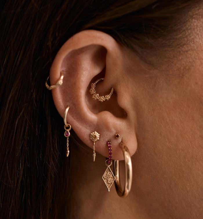 Anna Nina Forget Me Not Daith Piercing 14K