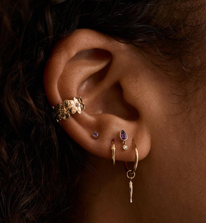 Anna Nina Forget Me Not Ear Cuff 10K