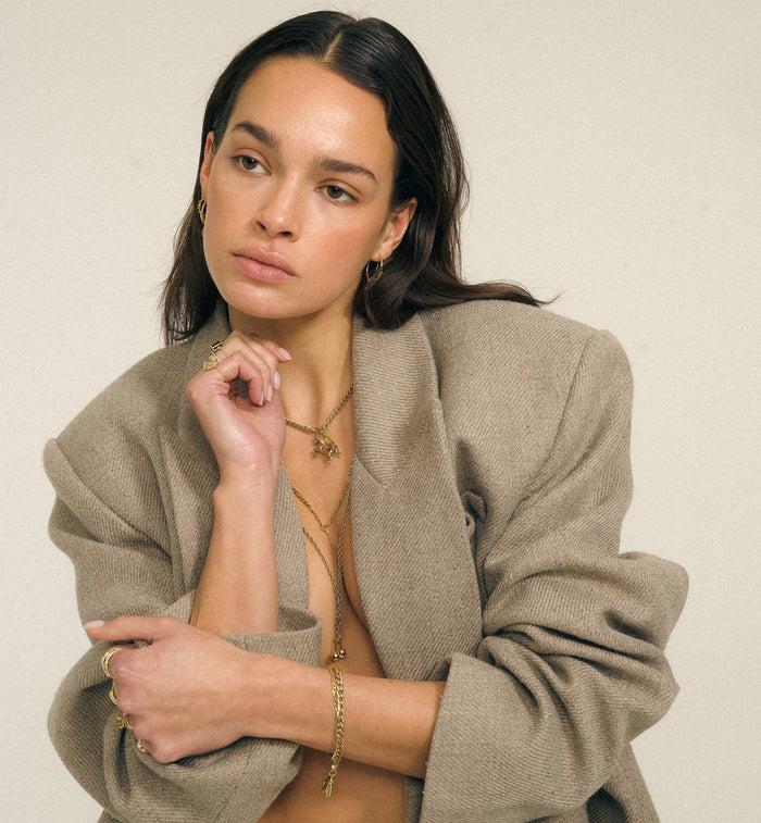 Anna Nina French Cherries Necklace Charm 9K