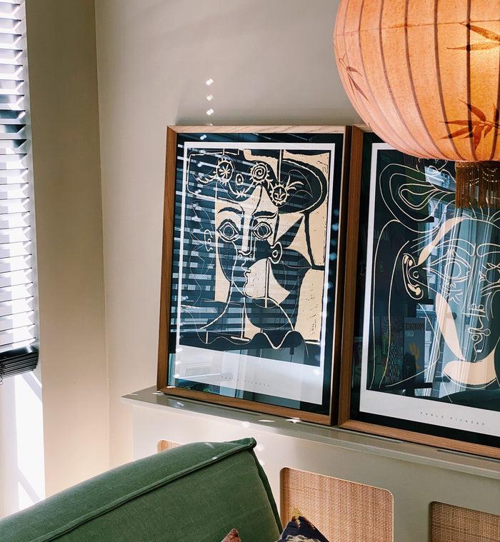 Anna Nina G&C Picasso Decorated Hat Framed Artwork