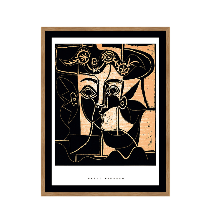 anna nina G&C Picasso Decorated Hat Framed Artwork