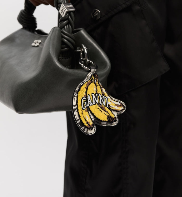 Anna Nina GANNI Banana Velvet Keychain