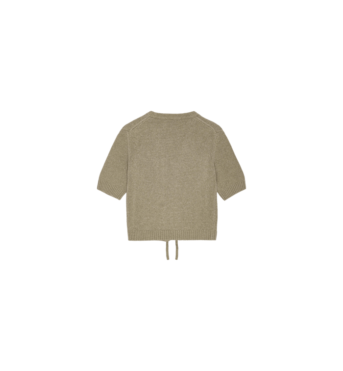 Anna Nina GANNI Future Short Sleeve Cardigan Grey