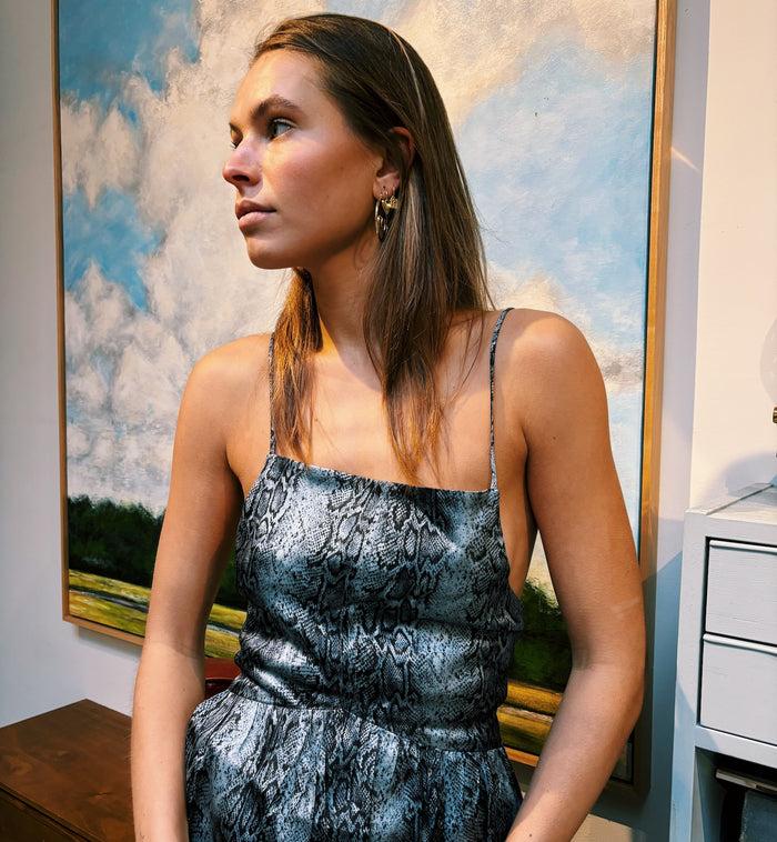 Anna Nina GANNI Printed Satin Top Multicolour