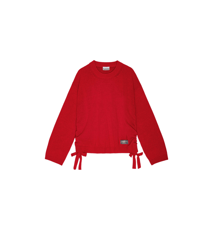anna nina GANNI Red Oversized Jumper Red