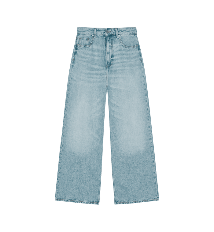 anna nina GANNI Rigid Denim Baggy Jeans Blue