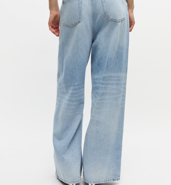 Anna Nina GANNI Rigid Denim Baggy Jeans Blue