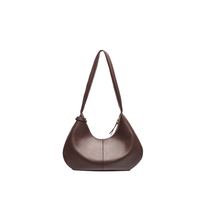 Anna Nina GANNI Seal Brown Hobo Bou Bag