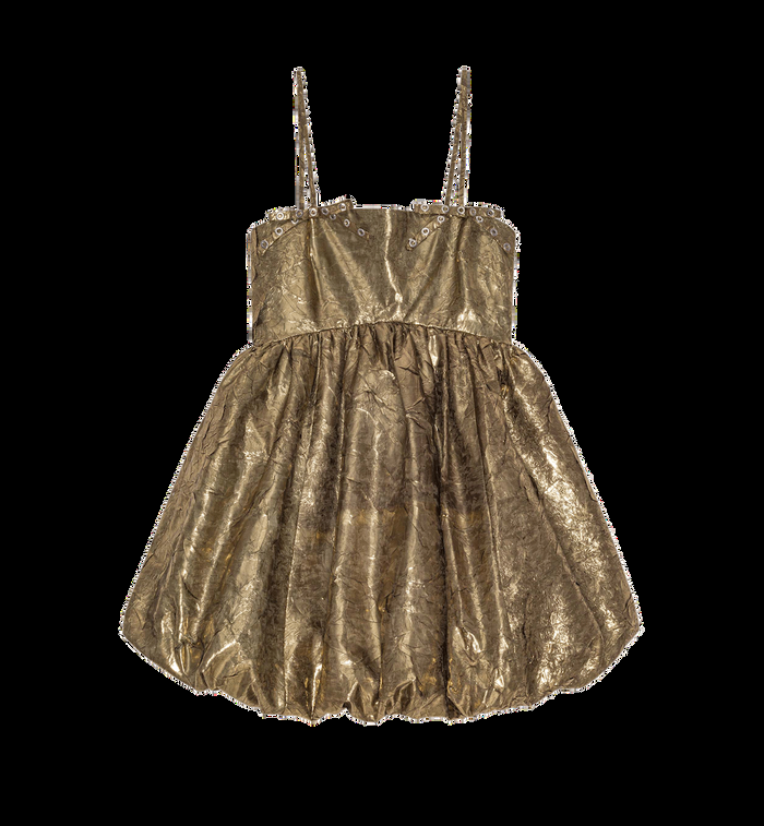 anna nina GANNI Shibori Strap Mini Dress Brown