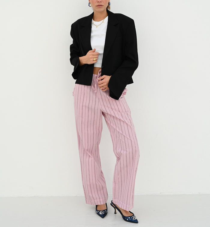 Anna Nina GANNI Stripe Pyjama Pants Pink