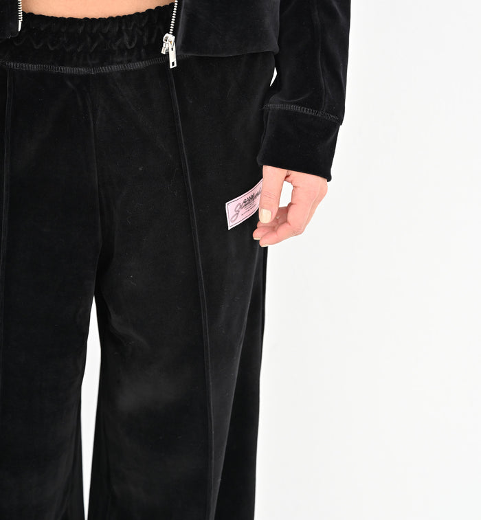 Anna Nina GANNI Velour Pants Black