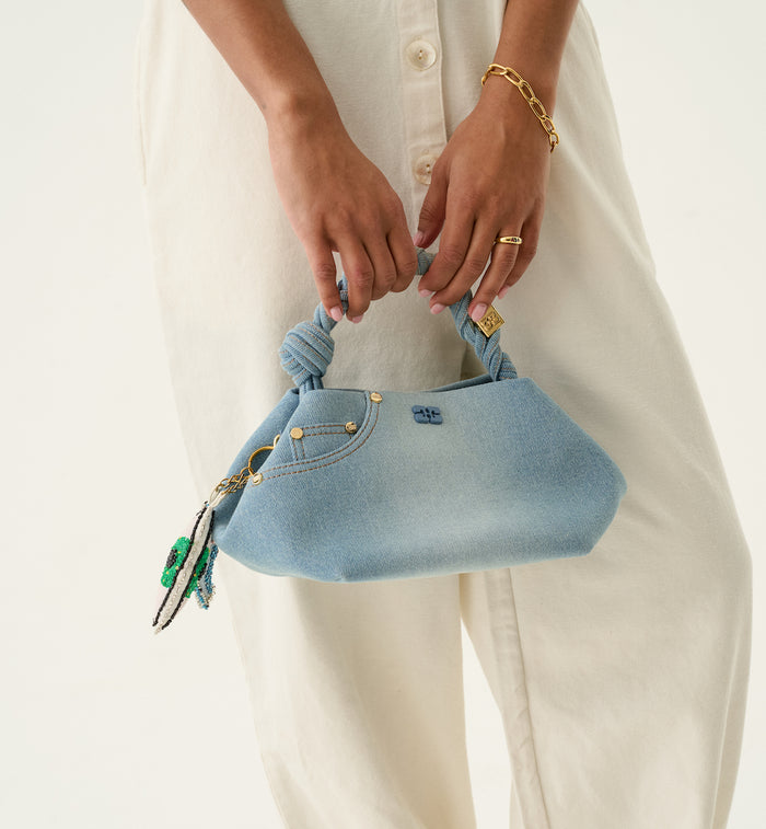 Anna Nina GANNI Washed Denim Bou Bag Small