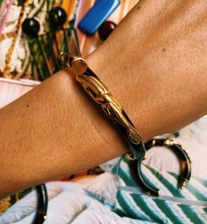 Anna Nina Gas Bijoux Tortoise Cobra Bracelet