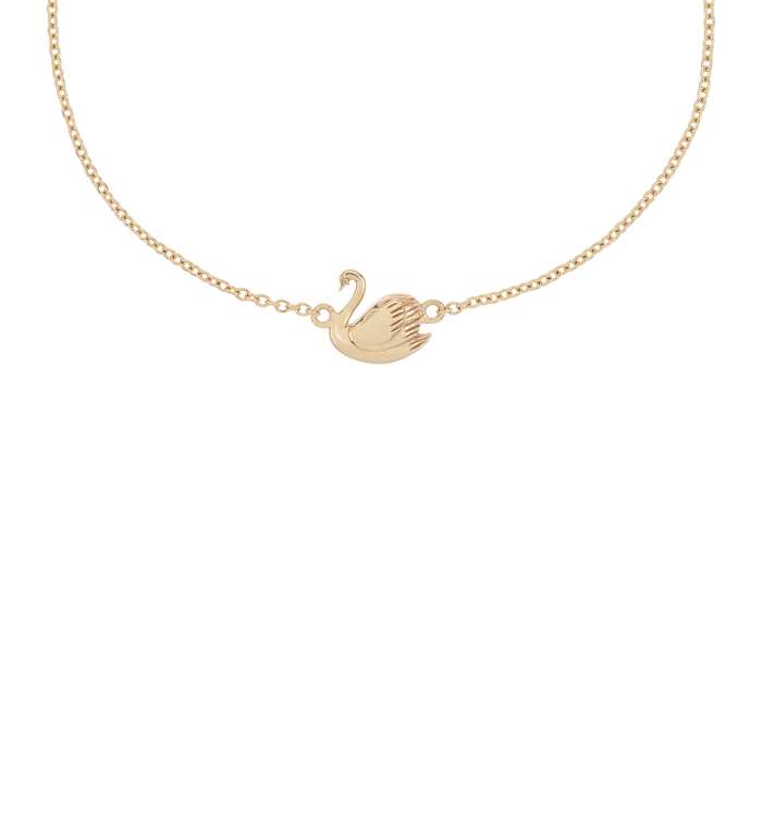anna nina Golden Swan Bracelet 14K