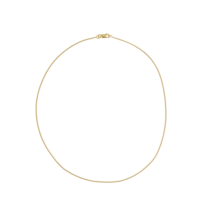 Anna Nina Gourmet Plain Necklace 14K Yellow Gold