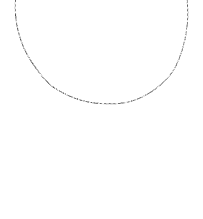 Anna Nina Gourmet Plain Necklace Silver