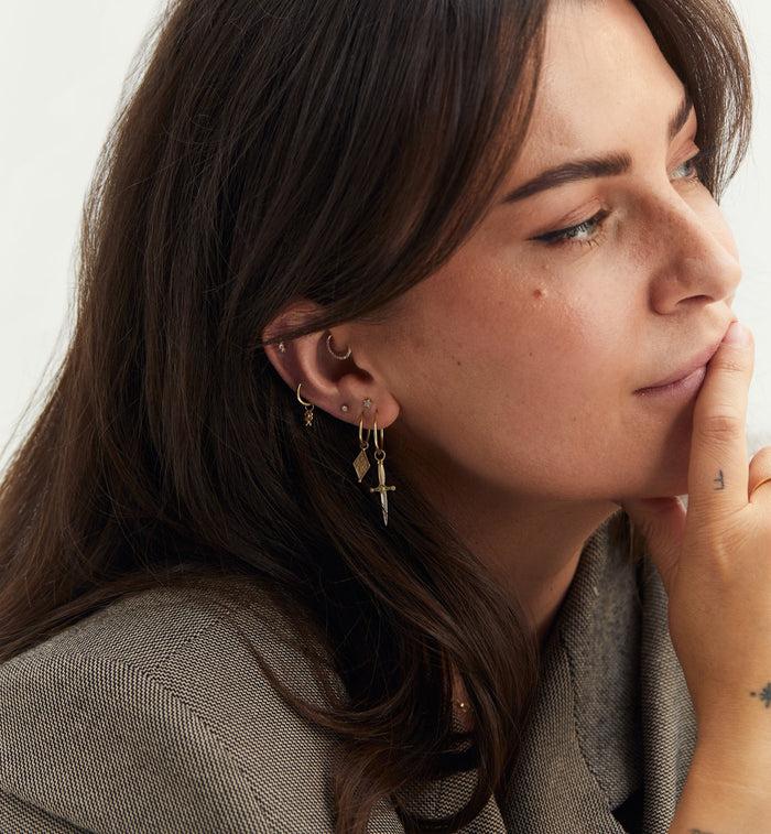 Anna Nina Halo Piercing 14K White Gold