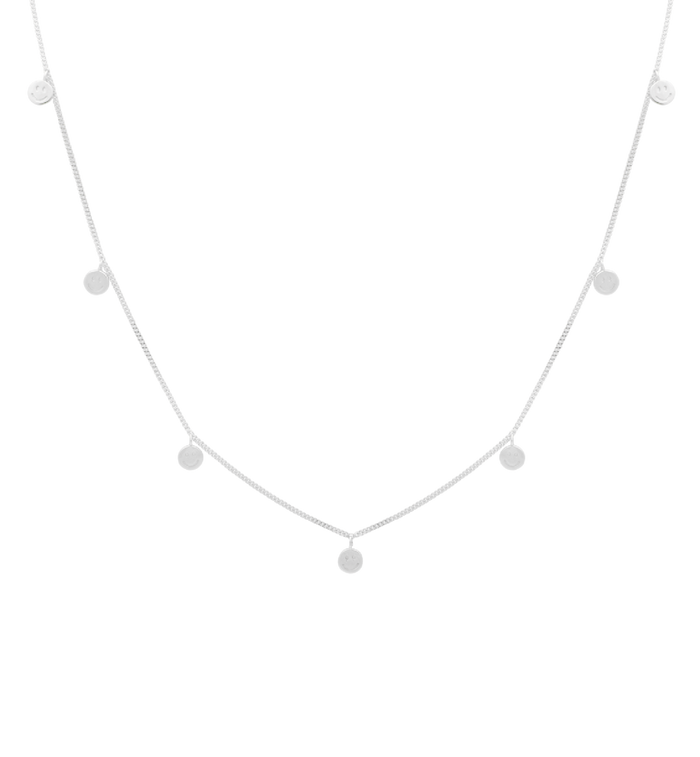 Anna Nina Happy Smile Necklace Silver