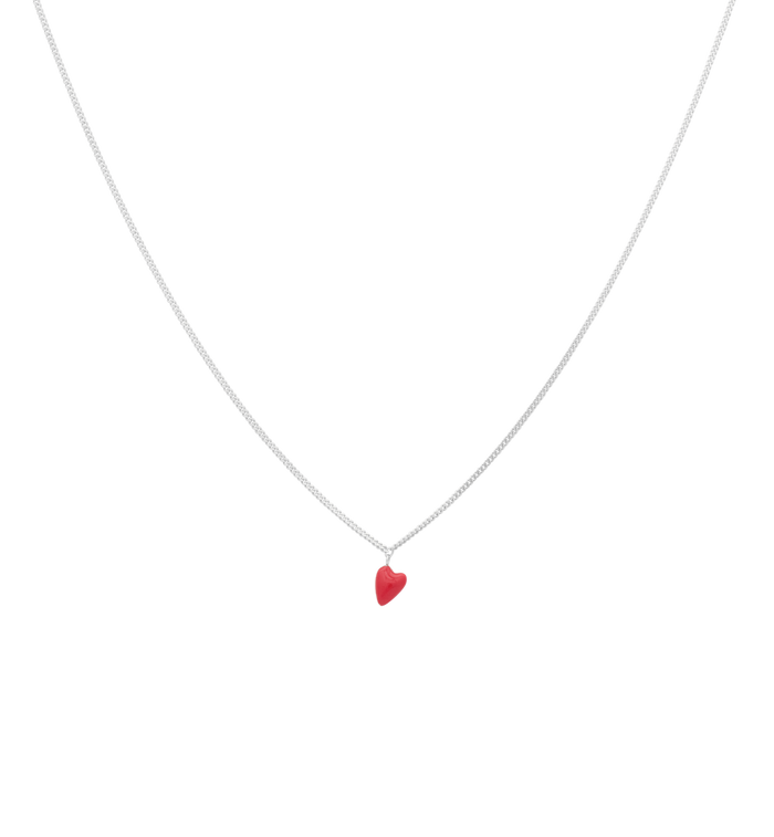 Anna Nina Heart Beat Necklace Silver