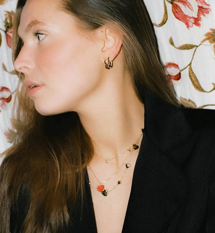 Anna Nina Hearts Necklace 14K