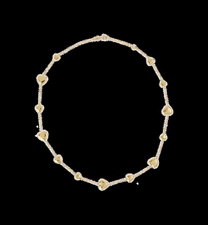 anna nina Hearts Necklace 14K