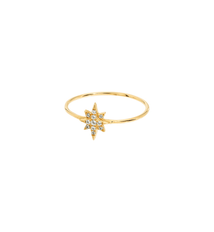 anna nina Heavenly Body Ring 14K Yellow Gold