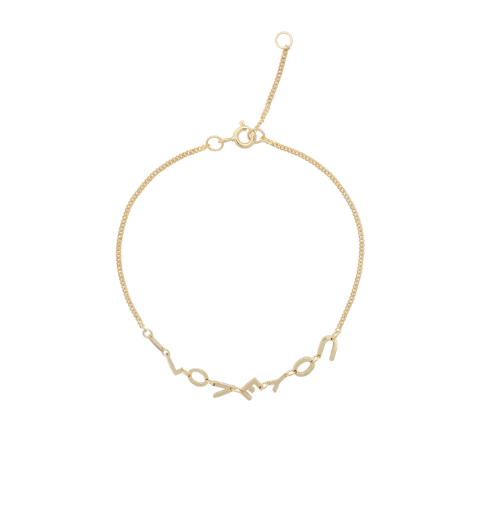 Anna Nina I Love You Bracelet Silver